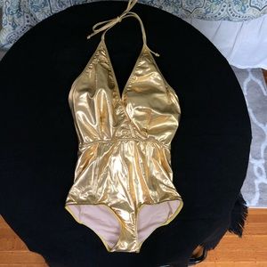 Kortni Jeane Small Gold One Piece